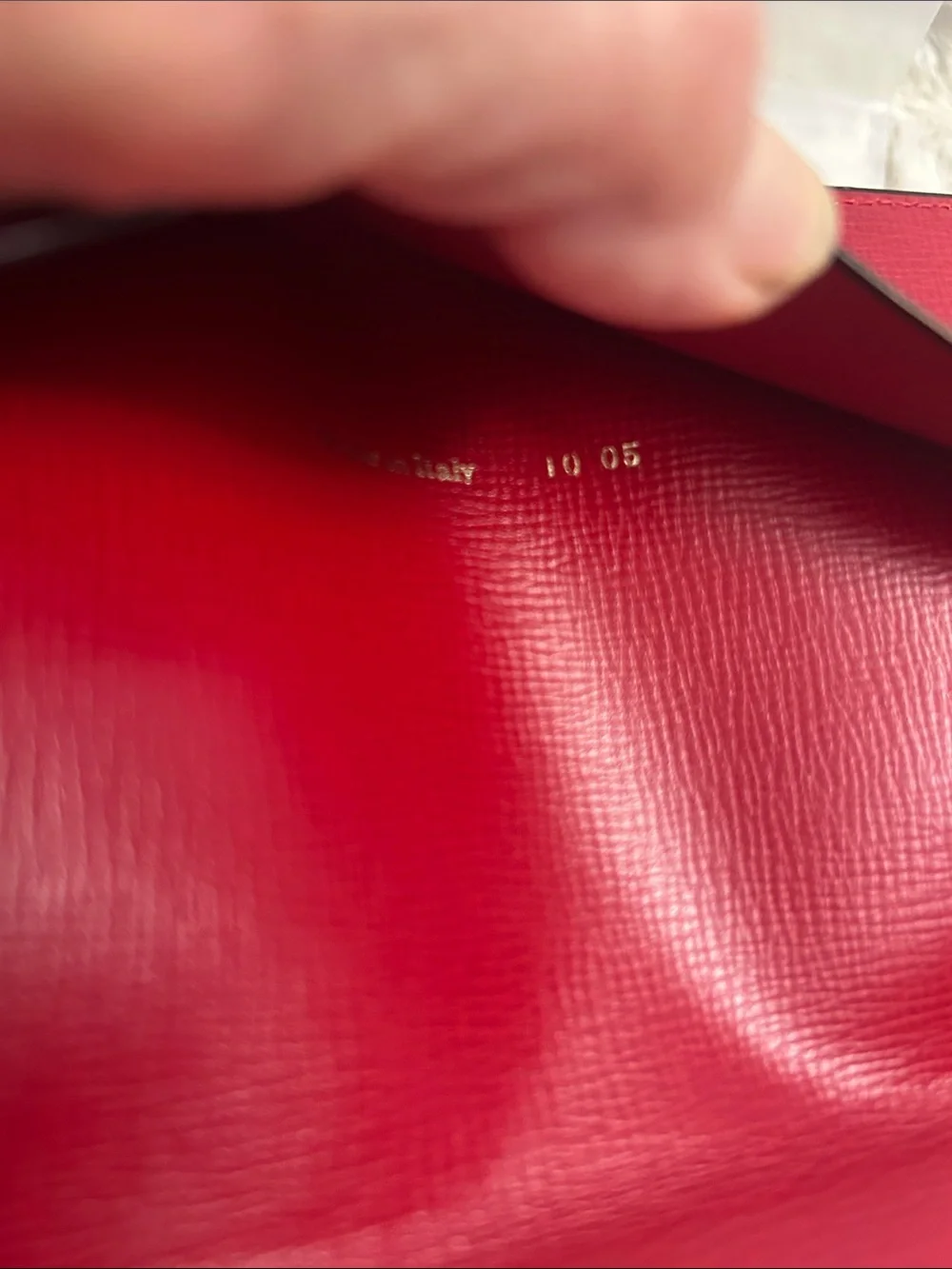 Valextra long red leather travel wallet Passport holder Retail $550
